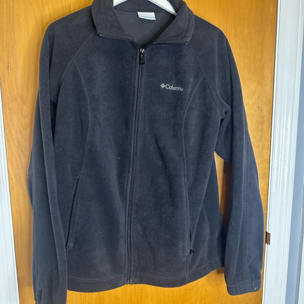 Columbia Charcoal Black Fleece Jacket